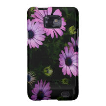 Purpurfärgad daisy galaxy s2 skydd