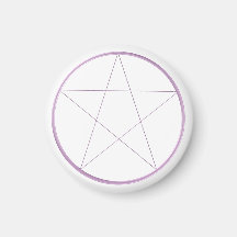 Purpurfärgad GelPentacle Kylskåpsnagnet