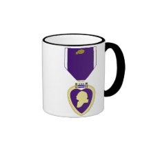 Purpurfärgad hjärta - 2nd utmärkelse kaffe mugg