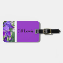 Purpurfärgad Irisbagagemärkre Bag Tag