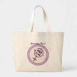 Purpurfärgad logotyp 2 för PMS-Handväska Tote Bags