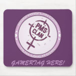 Purpurfärgad logotyp 2 för PMS Mousepad- Musmattor