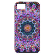 Purpurfärgad lotusblommakaleidoscope iPhone 5 cases