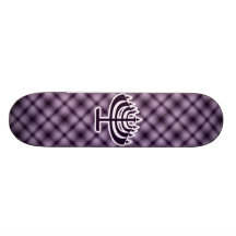 Purpurfärgad menora skate boards