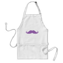 Purpurfärgad mustasch förkläden