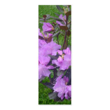 Purpurfärgad Rhododendronbokmärke Visitkort