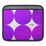 Purpurfärgad rosa polka dotsRickshawsleeve Sleeve För iPads