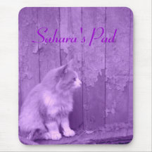 Purpurfärgad Sahara (katt) *customizable* Mousepad Mus Mattor