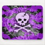 Purpurfärgad skalle gotiska MousePad Musmattor