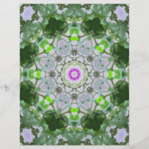 Purpurfärgad vildblommaKaleidoscopekonst 8 Custom Flyer