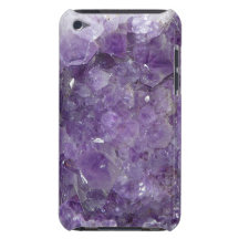 Purpurfärgade Amethyst dyrbara Gems iPod Case-Mate Fodraler