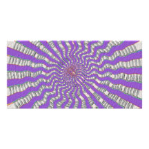 Purpurfärgade Chakra - kall lilabris Skräddarsydda Fotokort