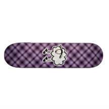 Purpurfärgade får skate board