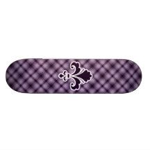 Purpurfärgade Fleur de lis Skate Board Deck