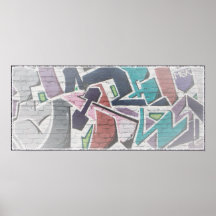 Purpurfärgade Graffffff! Posters