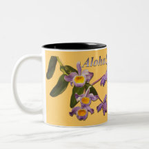 Purpurfärgade Orchids - Aloha muggar 1