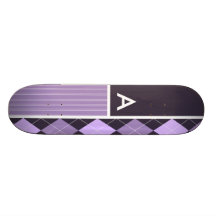 Purpurfärgat Argyle mönster Skate Boards
