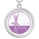 Purpurfärgat Ballerinahalsband
