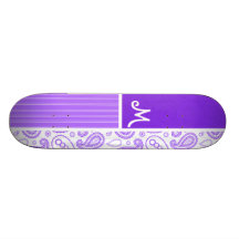 Purpurfärgat Paisley mönster Skateboards