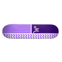 Purpurfärgat sparremönster skate board deck