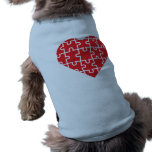 Pusselhjärta Hund T-shirts