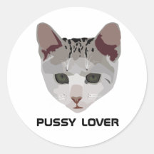 Pussyälskareklistermärke