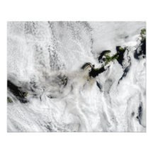 Putsa från den Okmok vulkan, Aleutian öar 2 Fotografiska Tryck