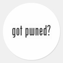 pwned har? klistermärke