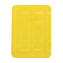 PYM BRIGHT YELLOW PATTERN BACKGROUND TEMPLATE TEXT RECTANGULAR MAGNET