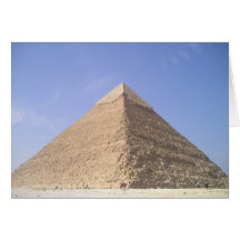 Pyramider av egyptenen förbigår kortet