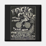 Pyscho cyklar - vintagecykelannonseringen kylskåpsnagnet