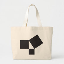 pythagorian thoerem tote bags