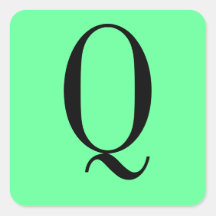 Q FYRKANTIGA KLISTERMÄRKEN