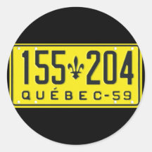 QC59 RUND KLISTERMÄRKE