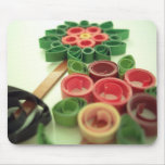 Quilling blommaväxter mus matta