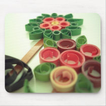 Quilling blommaväxter mus matta