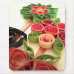 Quilling blommaväxter musmatta