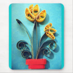 Quilling gul krokus musmattor