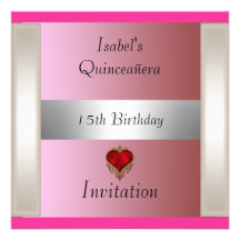 Quinceañera 15, inbjudanspara datera