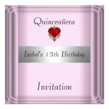 Quinceañera 15, inbjudanspara datera
