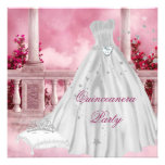 Quinceanera 15th Tiara för 15 födelsedagsfest Personliga Inbjudningskort