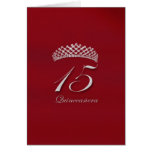 Quinceañera för den 15th födelsedagen kort