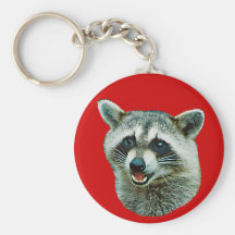 Raccoonbildnyckelring