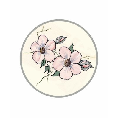 Räcka målade blommar från ArtbyJean