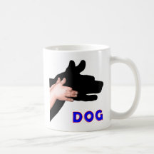 RÄCKA SKUGGAR HUNDEN MUGG