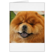 Rädding för ChowChow Hälsnings Kort