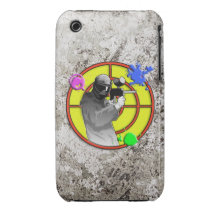 Radioaktiv neonPaintballskytt iPhone 3 Case-Mate Skydd