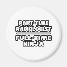Radiologist/Ninja Kylskåpsnagnet