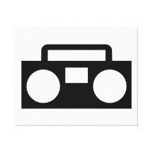 Radiosände musik canvasduk med gallerikvalitet 