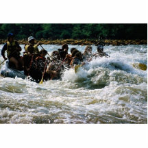 Rafting för vitvatten photo cutouts